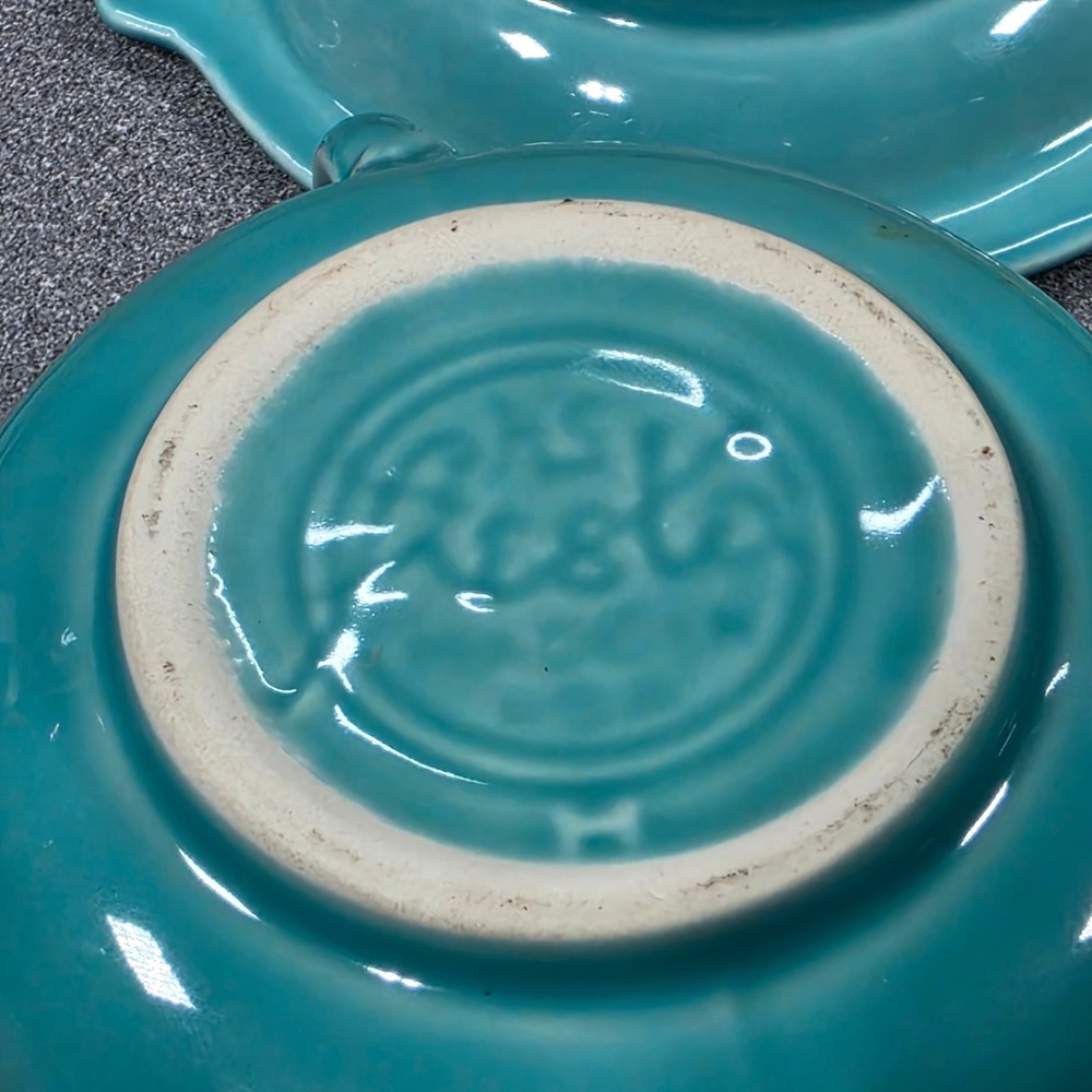 Vintage Fiestaware Sugar and Creamer Set with Tray Ceramic Art Deco USA - Picture 5 of 7